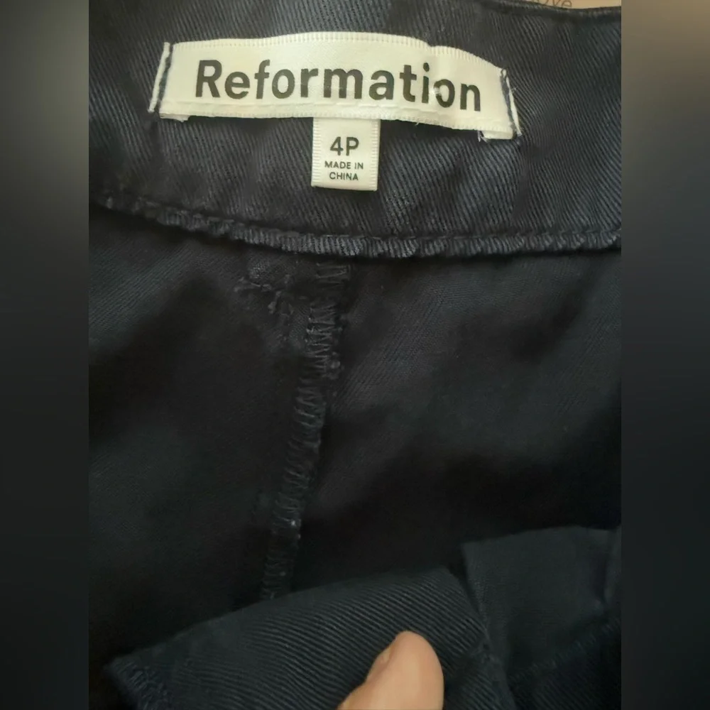 Reformation. Mason Pant. Navy. 4 Petite._6